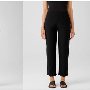 Eileen Fisher XS back Washable Stretch Crepe Straight Pant NWTG